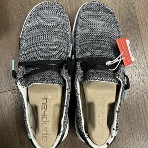 Hey Dude Wendy Sox Sparkling Black Sz 7